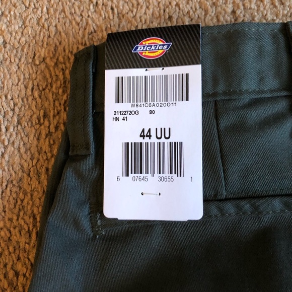 Dickies men’s work pants 44 waist green straight fit big & tall chino pants - Picture 9 of 11